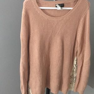 Lace Forever 21 knit Sweater